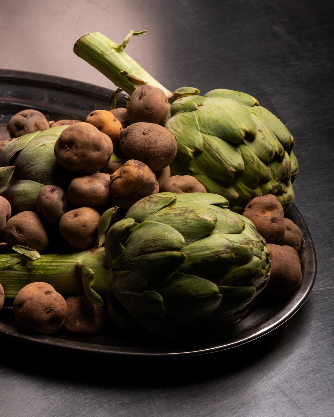 Alcachofas y papas de la tierra - Alarz